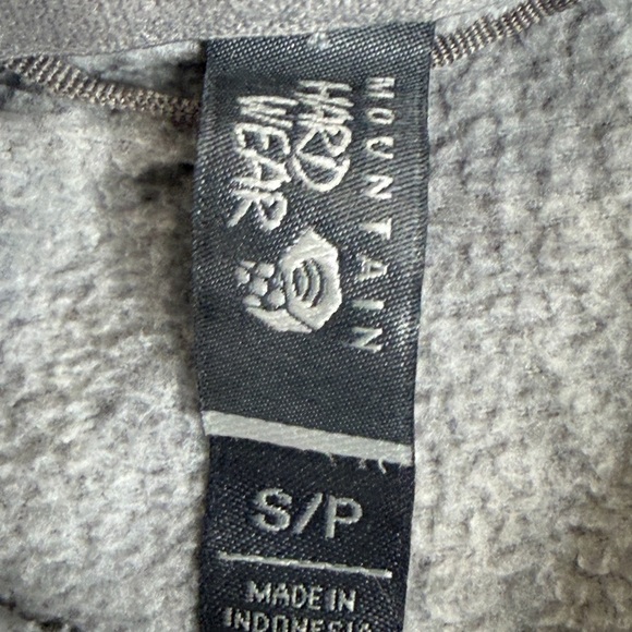 Mountain HardWear Women's Small Hoodie Fleece Jacket Snap Front Grey Cozy Gray - Picture 2 of 11
